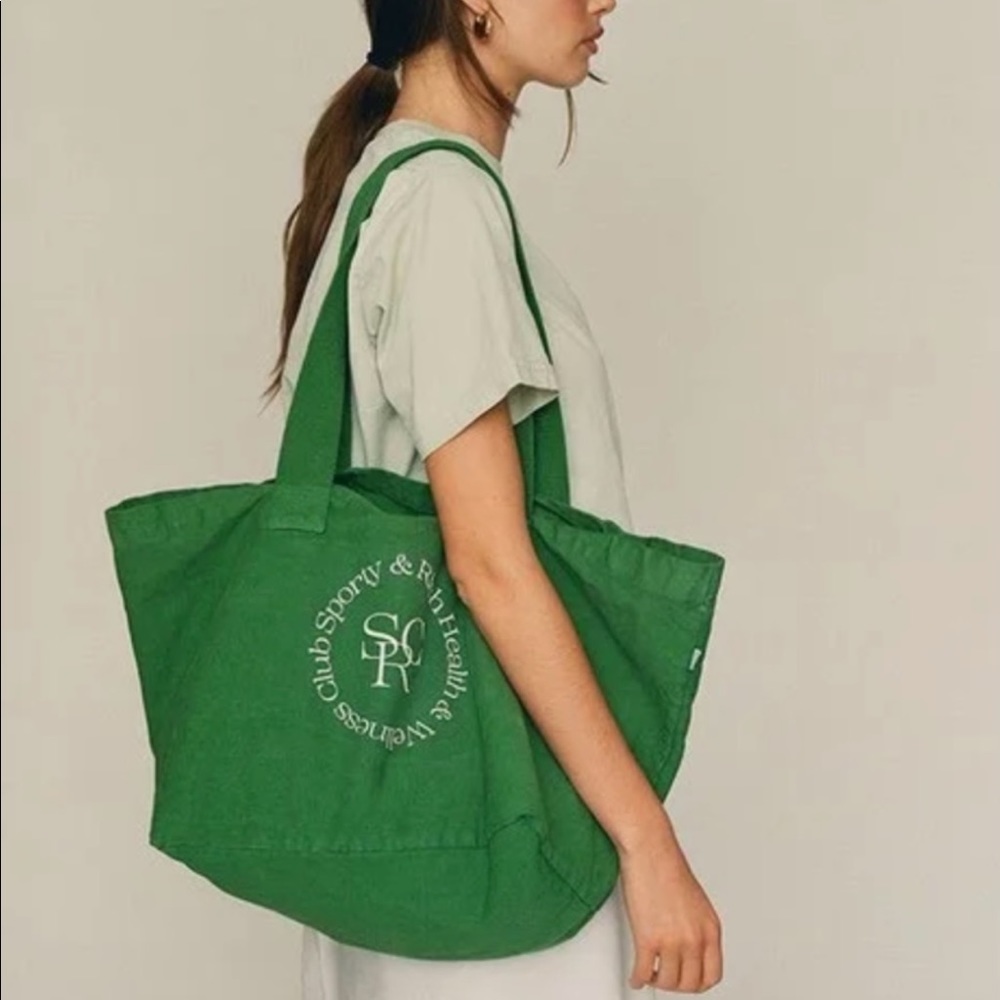 Green Sporty & Rich Tote Bag